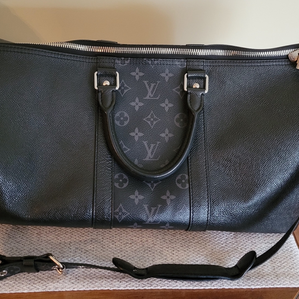 Pre-owned 2019 Louis Vuitton Keepall 45 Bandouliere Tagiama